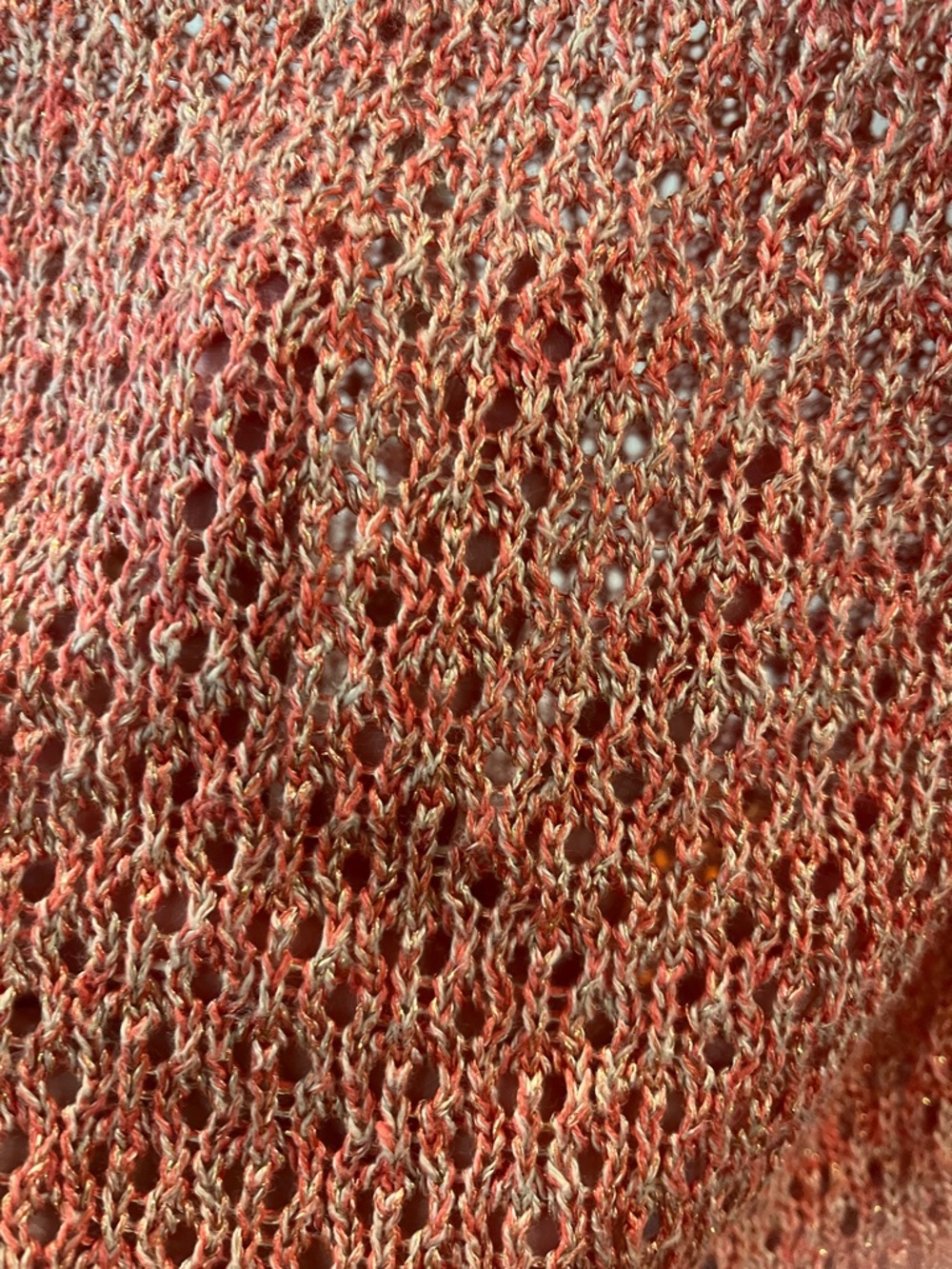 ANTHROPOLOGIE GUINEVERE Women’s Lightweight Crewneck Sweater in Peach - Picture 4 of 5
